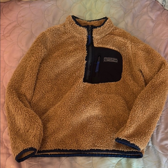 Vineyard Vines Other - VINEYARD VINES CAMEL FLEECE PULLOVER size 7